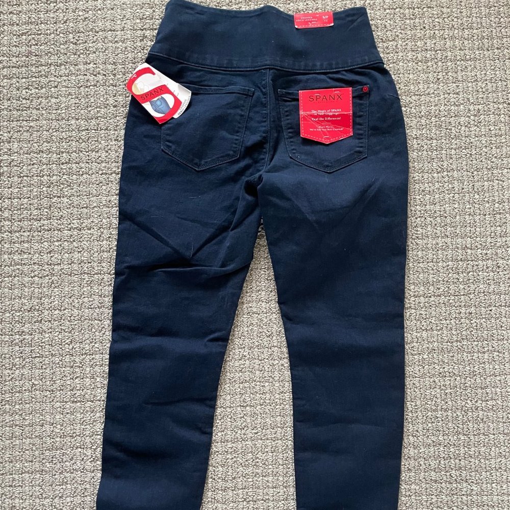 Spanx Cropped Denim Leggings 2-4 Small S NWT